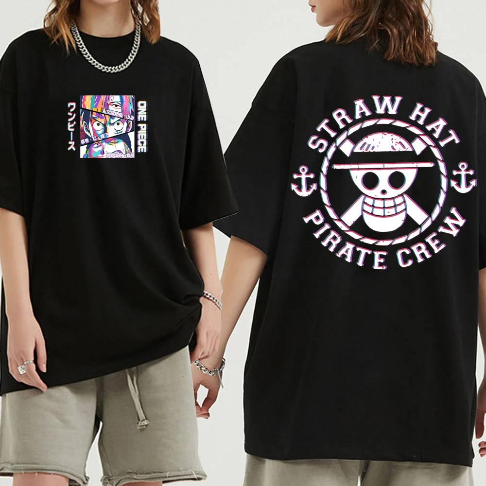 One Piece T-Shirt Straw Hat