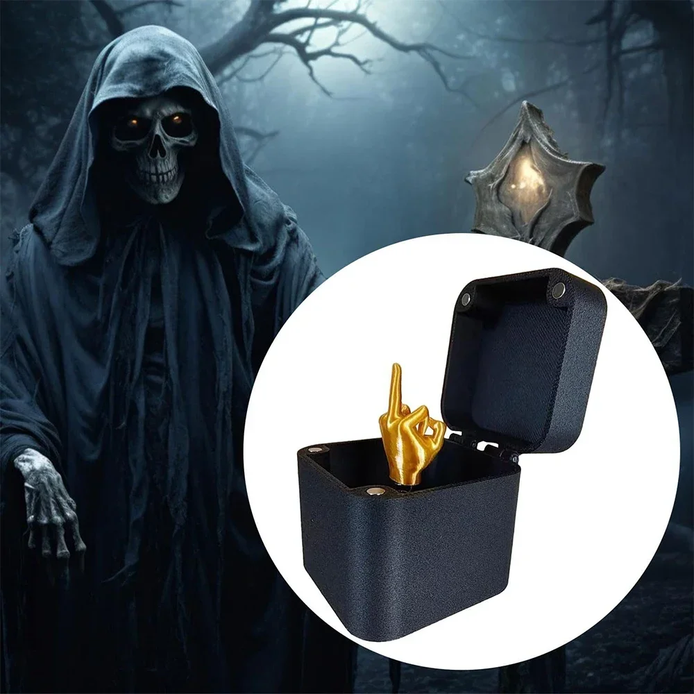 Gift Box Middle Finger Surprise Christmas Prank Gift for Offices Desk Home Decor Toys