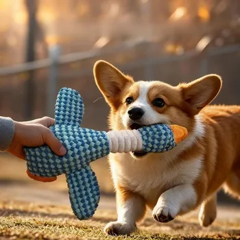 Plush Geese Squeaky Dog Toy 1