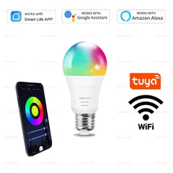 Smart WiFi LED RGB Light Bulb - Voice - Controlled with Adjustable Brightness (AC110V)