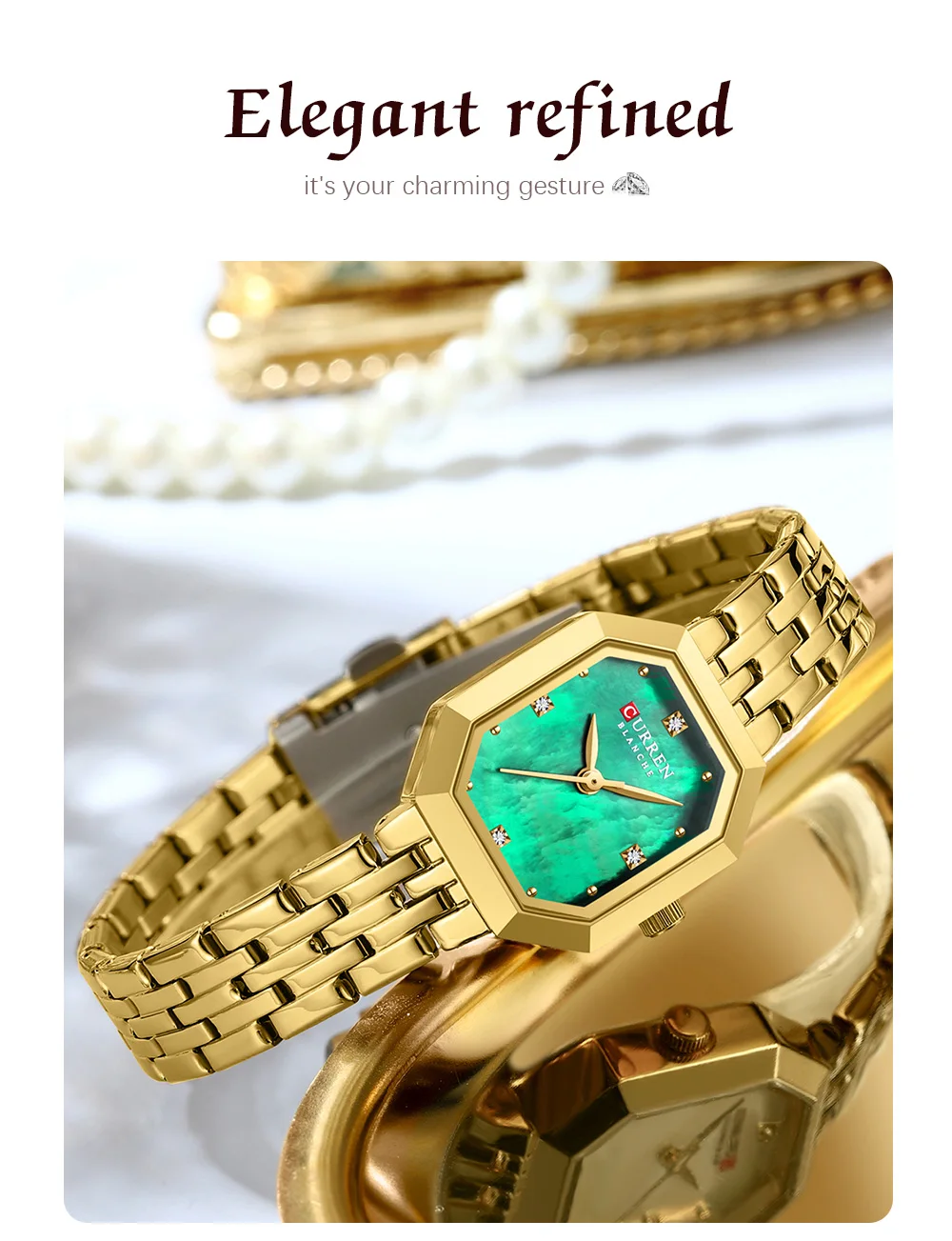 CURREN 9108 Luxury Women's Watch