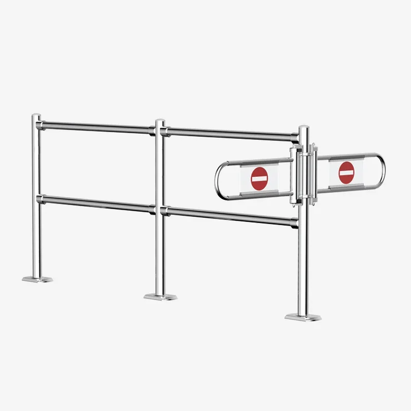 

Security Turnstile Gate Manual Swing Barrier Gate For Supermarket