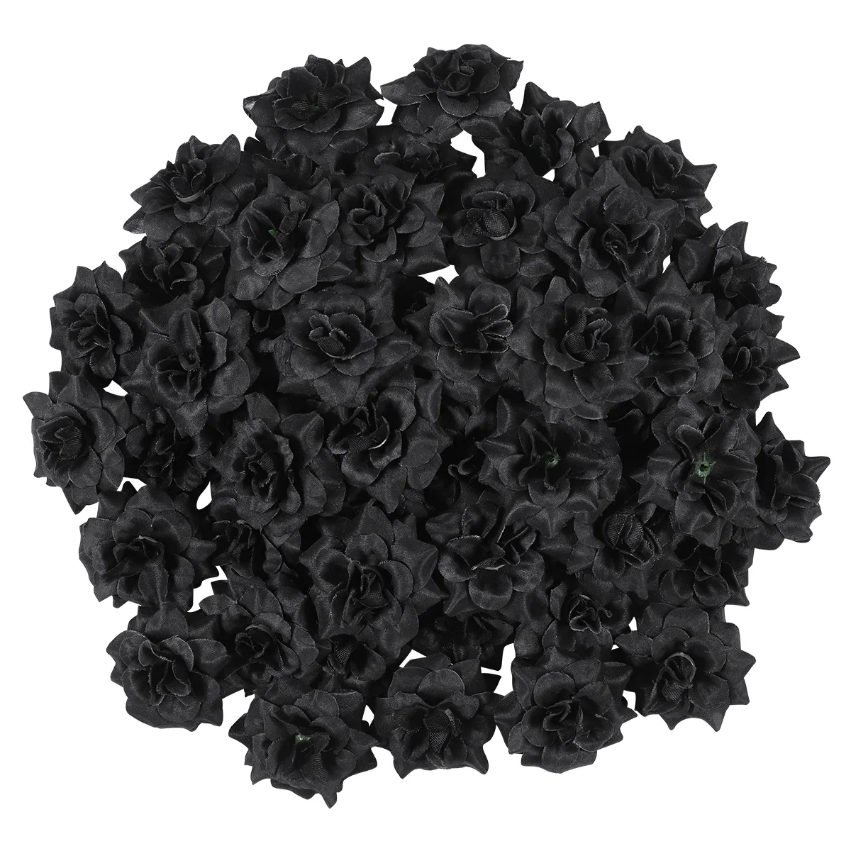 50PcsFakeBlackFlowersBlackRosesArtificialFlowersWedding