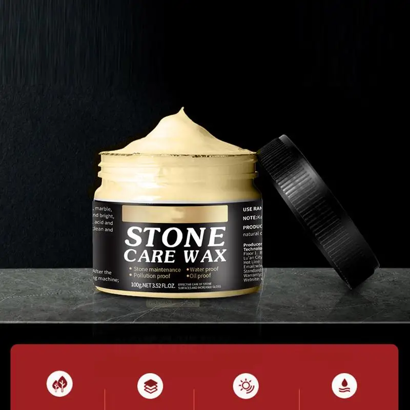 Stone Nourishing Polishing Wax Quartz Polish Tool Waterproof Polish Wax Granite Polish Wax Stone Care Product for Marble Tile