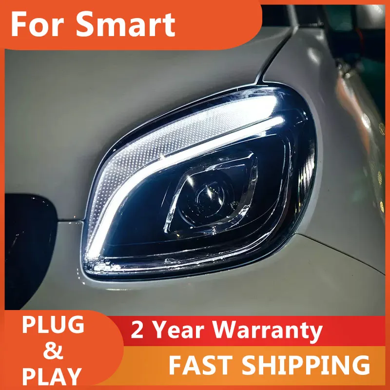 

Car Accessories for Car Lights for Smart LED Headlight 2014-2020 Smart W453 Head Lamp Drl Projector Lens