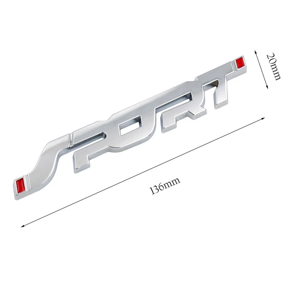 Fashion Sport Emblem Badge Car Trunk Fender Sticker Auto Car Racing Decal Decor Accessories Car Accessories Reflective Stickers Car Reflective Stickers Car Sticker