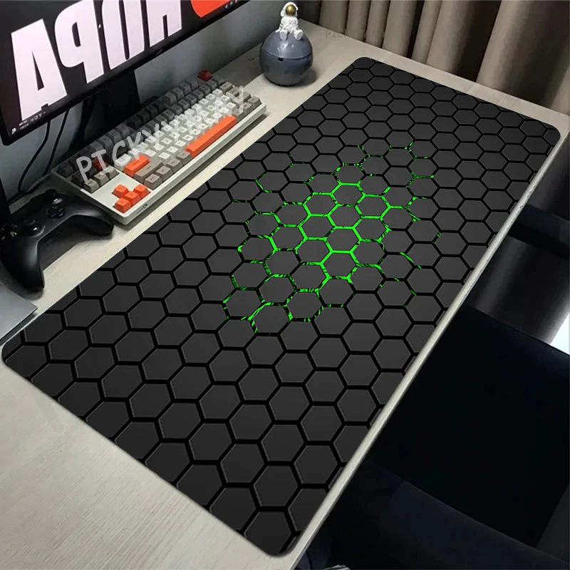 Geometric Large Mouse Pad 100x50cm Big Computer Mousepads Minimalism Mousepad Big Keyboard Mat Gamer Mouse Pads Desk Mats — view 2