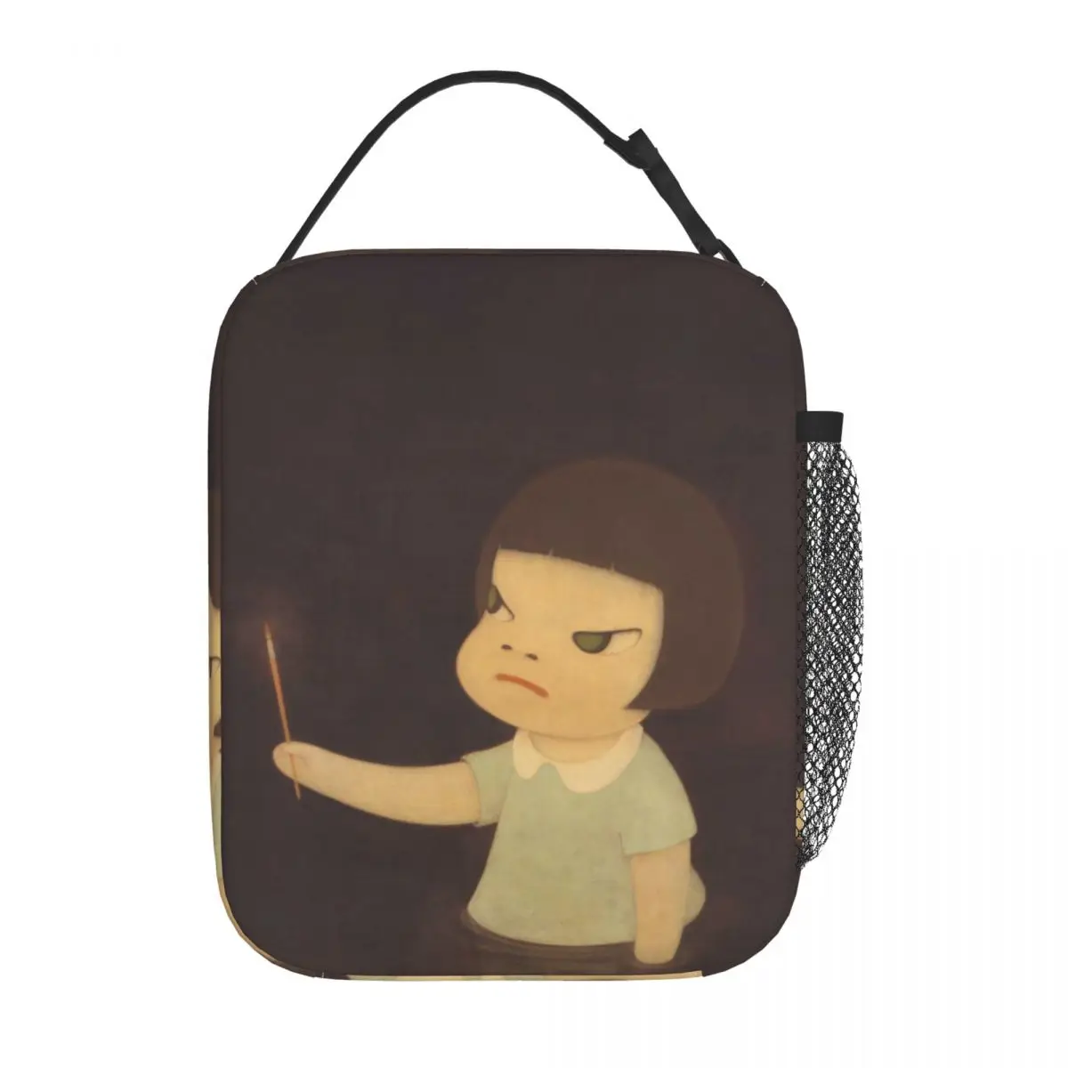 

Изолированные сумки для ланча Yoshitomo Nara, вместительная многоразовая Термосумка, тоут, коробка для обедов, рабочие мешки для пикника и хранения продуктов