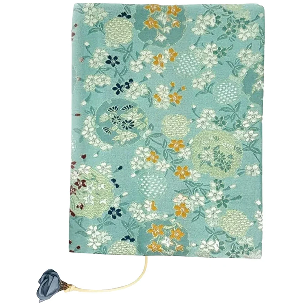

A5 Adjustable Book Cover Decorative Book Sleeve Crane Design Book Protector Hand-made Cloth Book Cover Hand Account Book