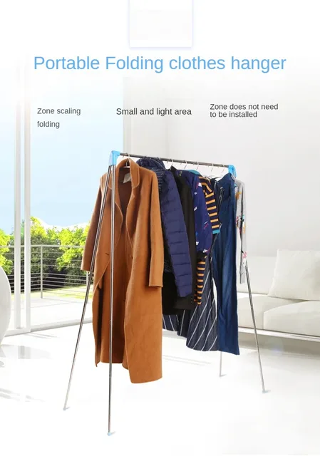 Portable Retractable Drying Clothes Rack Saving Space Laundry Storage