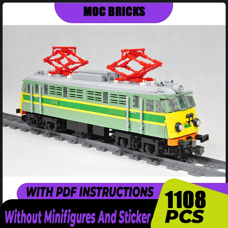 

Moc Building Blocks City Service Car PKP EU07 Locomotive Model Technology Bricks DIY Assembly Popular trains in Poland Toy Gift