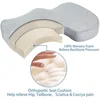 Bamboo Fiber Orthopedic Memory Foam Cushion for Sedentary Back Pain Relief Cushion Comfort Office Chair Car Seat Waist Pillow 4
