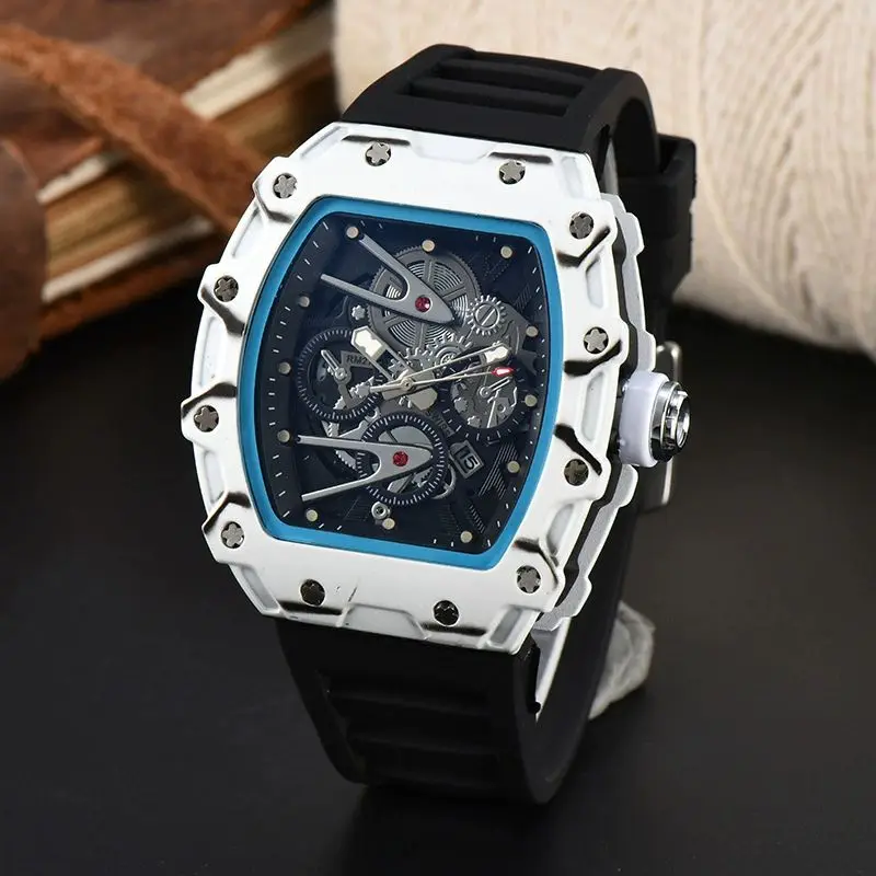 Luxury Hollow Men’s Quartz Automatic Wristwatch Male Watch for Man Mechanical Watches Luminous Transparent Sports