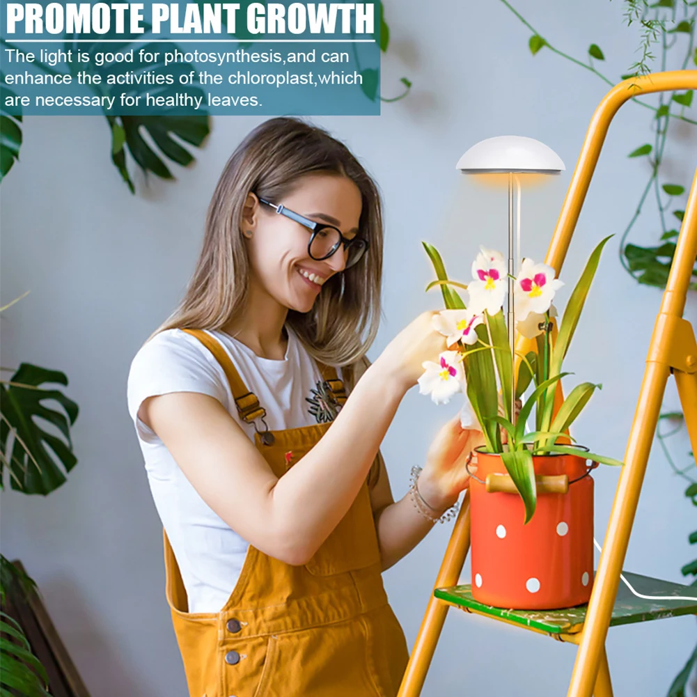 LED Grow Light with Auto On/Off Timer for Plants and Greenhouse