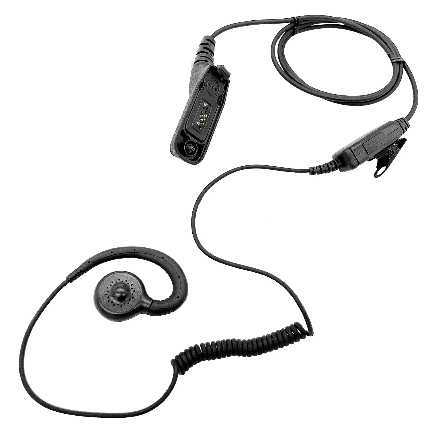 Big Phone Type G Headphones, Walkie Talkie Headset, Earpiece Microphone for Motorola XPR6100, XPR6300, XPR6350, XPR6380, XPR6500 pmln4651a belt clip for motorola xpr3300 xpr3500 p8268 p8608 xpr6100 xpr6350 xpr6380 xpr6550 xpr6580 two way radio walkie talkie