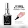 MXSI 15ml Tempered Top Coat Bright Effect Long Wear Color Natural Base Coat Nail Gel Polish High Quality TopCoat Gel Varnish 6