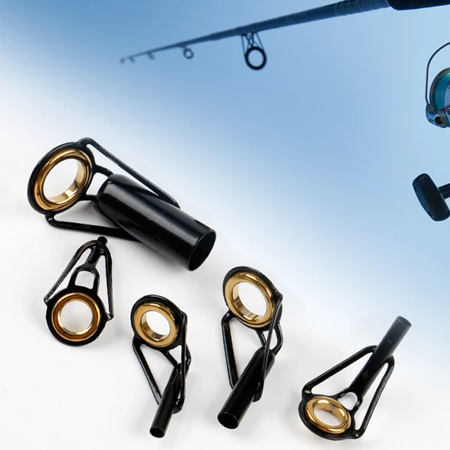 Fishing Rod Head Stainless Steel Heavy Duty Ceramic Fishing Rod Ring DIY  Tip Repair Kit Guide