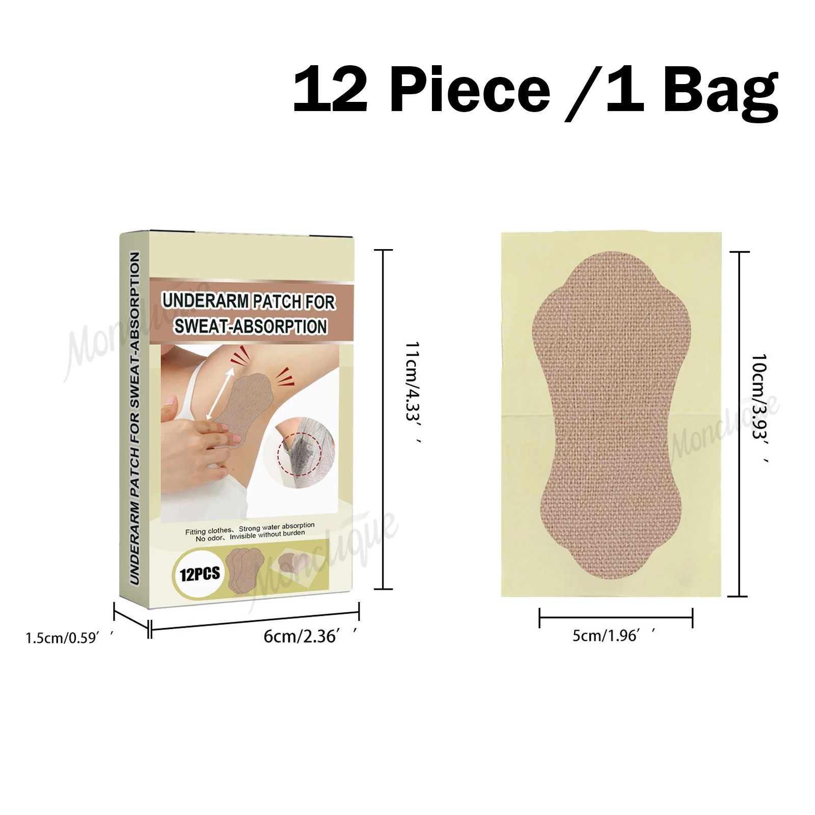 Antiperspirant Deodorant Patch Summer Refreshing Underarm Pads Sports Deodorant Care Plantar Breathable Sweat Absorbing Stickers