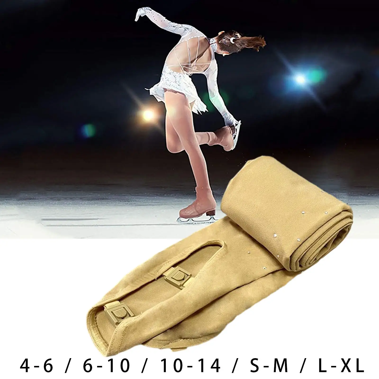 Ice Skating Boot Tights Figure Skating Pantyhose Pants Stockings Thermal Outfit