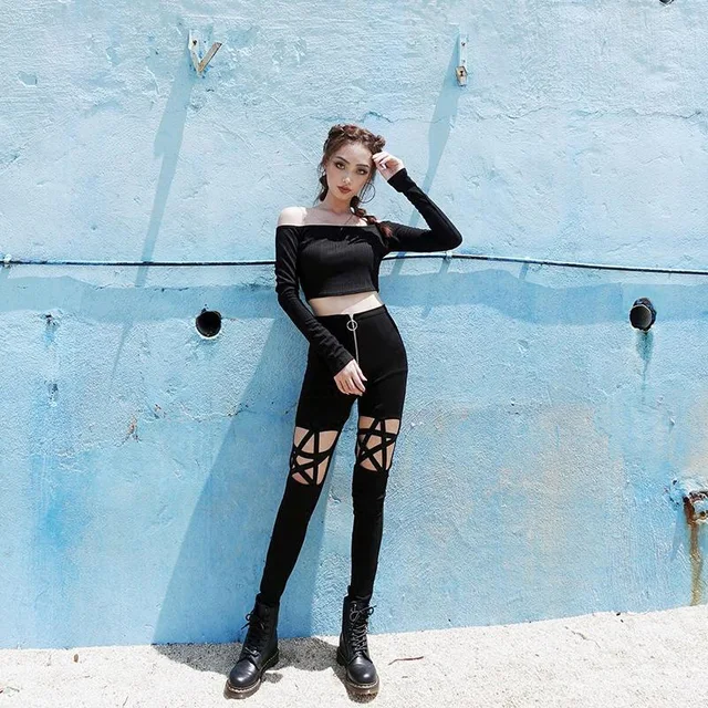 Pentagram Pencil Pants Trousers 7