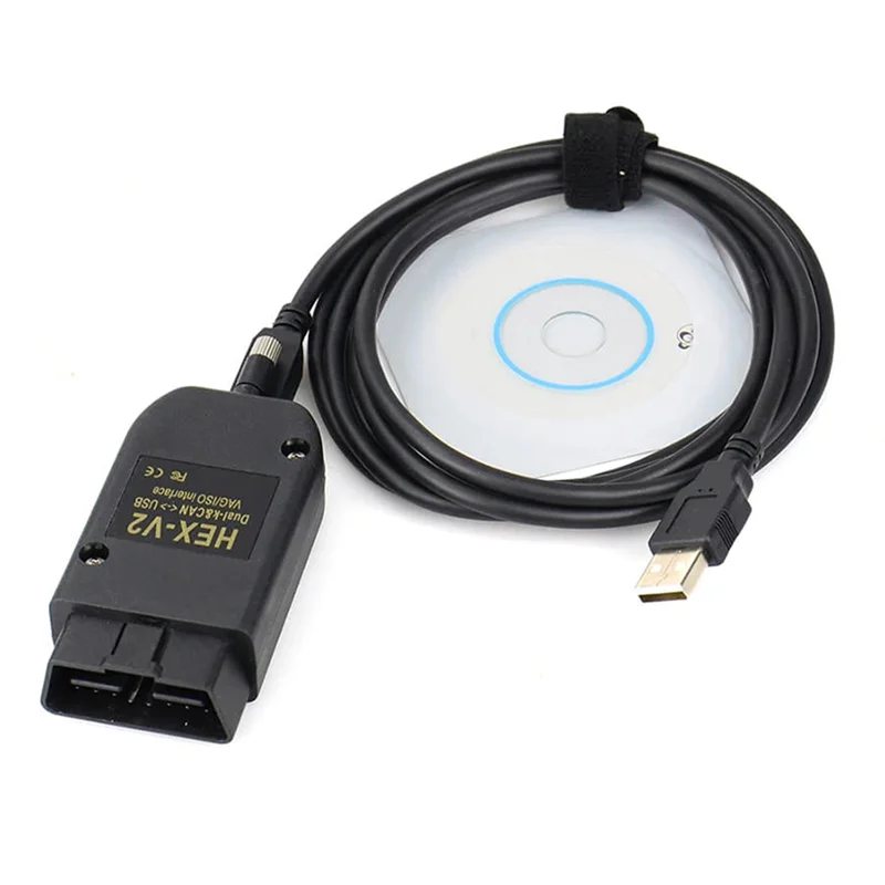 Per Vag Com 22.3 Obd2 Scanner Hex V2 Usb Per Golf A6 Skoda Seat Unlimited Vins Atmega162 + 16 V8 + Ft232Rq