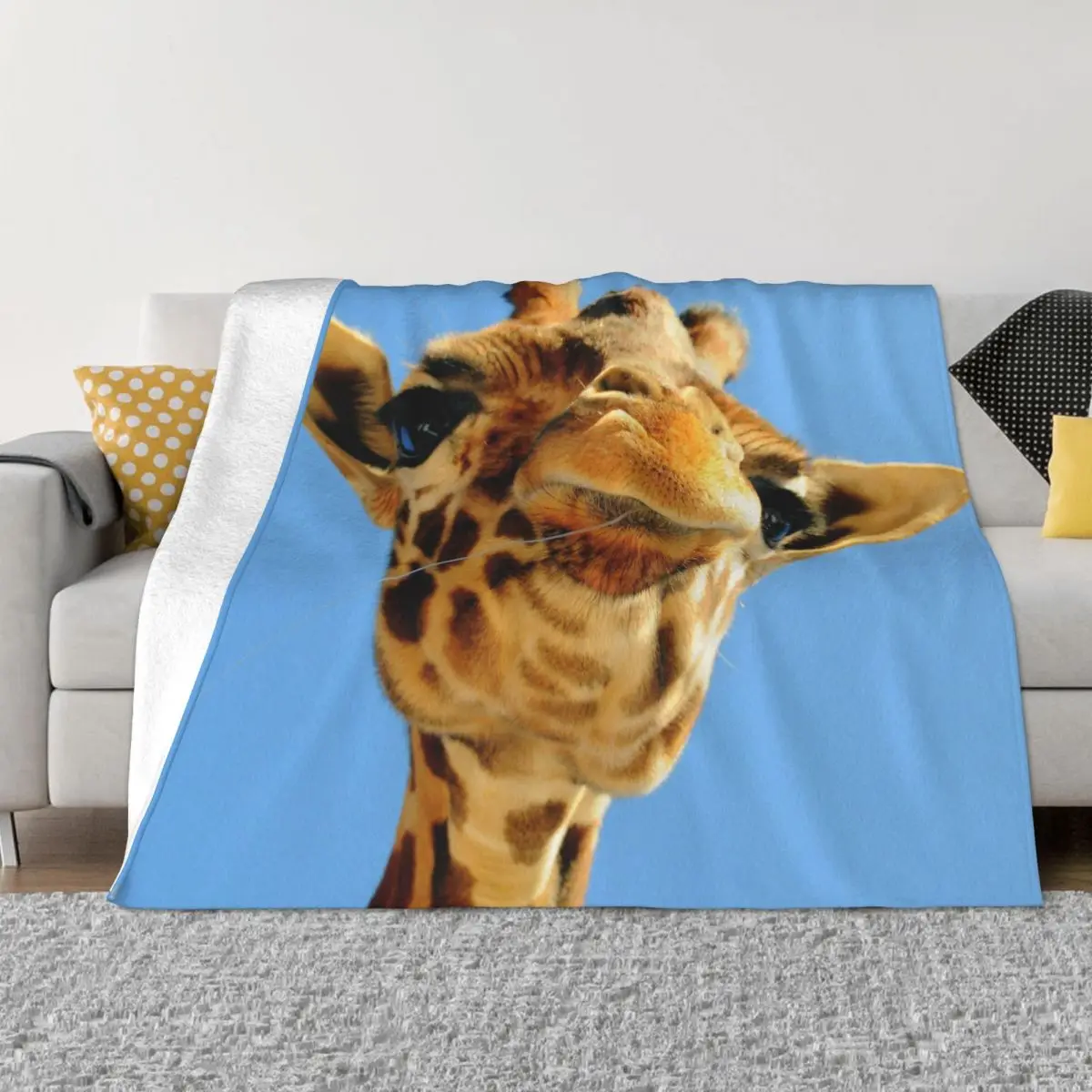 

Giraffe Blankets Sofa Cover Fleece Winter Animal Gift Portable Ultra-Soft Throw Blanket for Bedding Car Bedding Throws