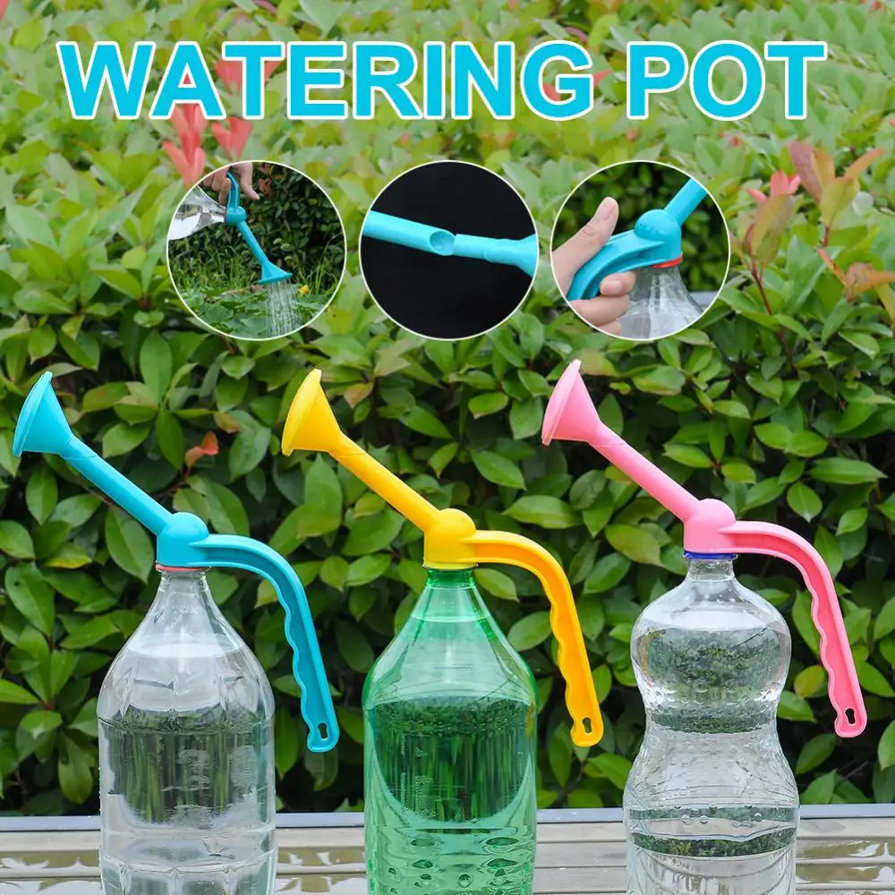 Gardening Plant Watering Handheld Dual-purpose Water Spray Bottle Water Can Top Waterers Shower Seedling Irrigation Supplies watering can pressure spray bottle