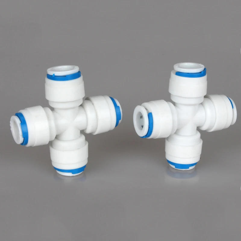 Ad Osmosi Inversa Attacco Rapido 1/4 3/8 Collegamento Tubo Flessibile Tee Y Connettore 2 Vie Uguale Gomo Drto RO Acqua Raccordo Per Tubi In Plastica - Foto 8