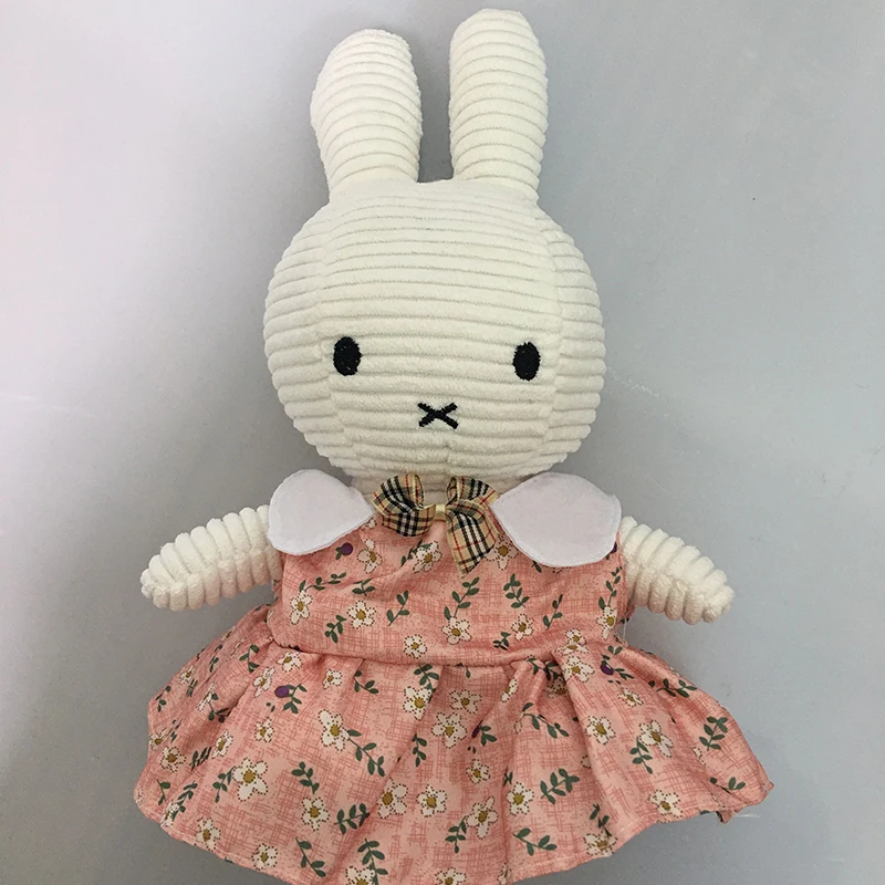thumbnail image 1 of Muñeco de conejo blanco de juguete para niños, respaldo para dormir, lindo conejo de peluche, muñeco de acompañamiento para bebé, regalo de cumpleaños para niños, 1 of 5