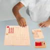 Montessori Math Boards Educational Toy Table Board Game Homeschool Preschool Wooden Math Learning Materials for Children Kids 2