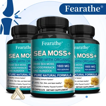 6076-c18a6a.jpg Sea Moss Capsules 1600mg - for Thyroid and Immune Support, Cells, Skin, Hair, Nails, Gut Cleansing, Detoxification