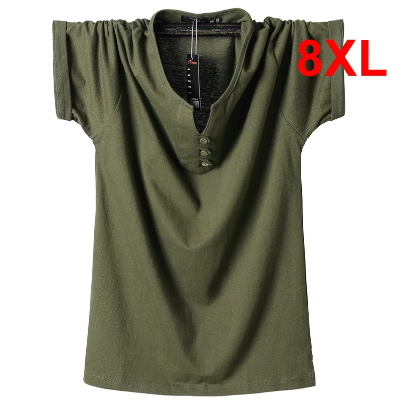 

Футболка мужская летняя однотонная с коротким рукавом, размеры до 6XL