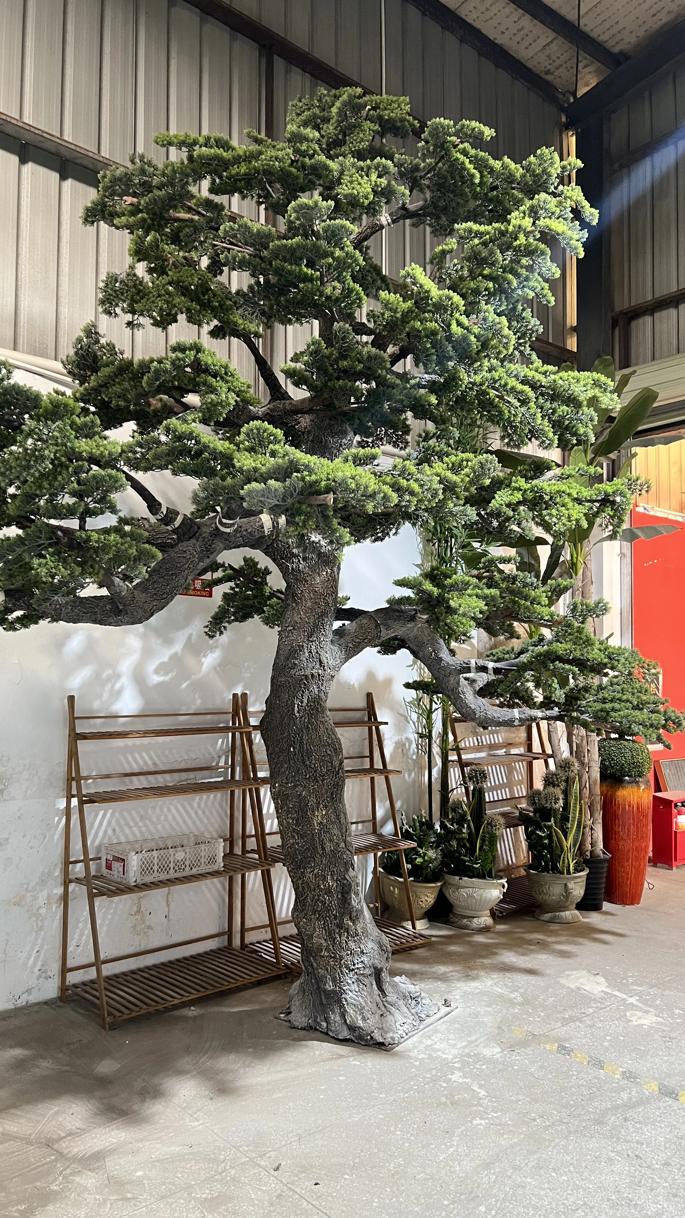 Artificial Pine Branches Large Potted Plants Simulate Large Pine Trees Artificial Cedar Trees for Home Office Decoration
