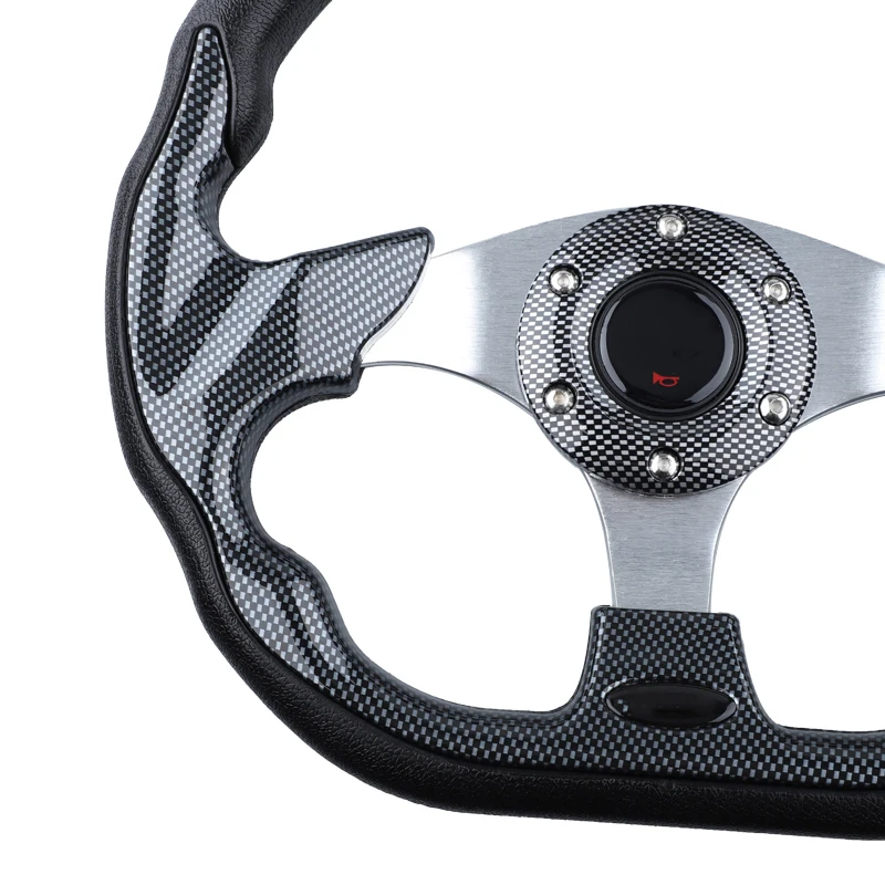 Volante Sportivo In Carbonio Look - Per Un'auto Pi&ugrave; Aggressiva!