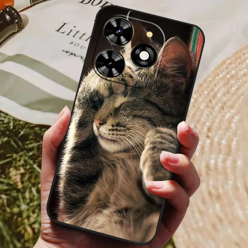 Luxury Silicone Back Cover - Protective Phone Case for Infinix Hot 40 Series