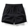 Summer Ice Silk Quick Dry Short Pants Men Breathable Sportswear Running Fitness Beach Bottoms Gym Training Zipper Pocket Shorts 3