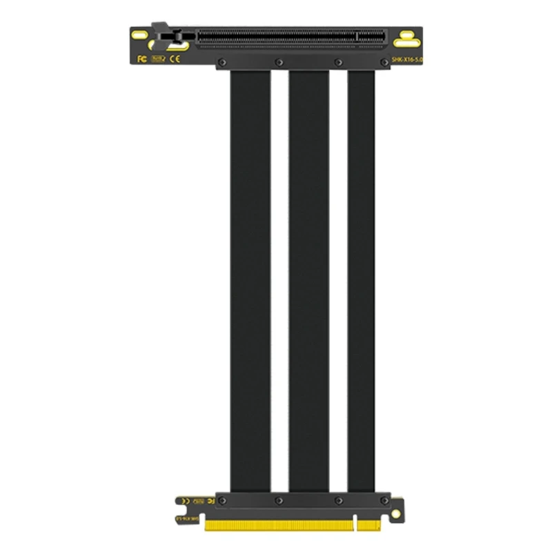 

PCIe 5.0 x16 Reverse Riser Cable RTX High-End Graphics Video Card Gen 5.0 Cord
