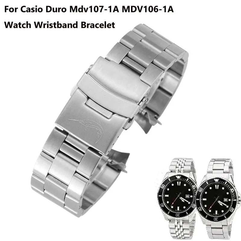 Per Casio Duro Mdv107-1A MDV106-1A MDV-106 Cinturino Per Orologio - Foto 12