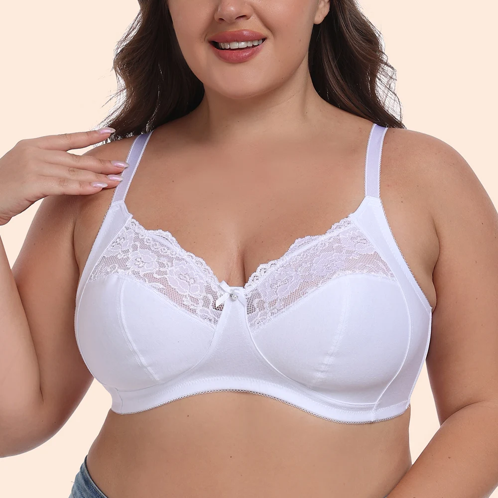 Sexy Bras For Womens Lingerie BH Tops Support Bralette Wireless Plus Size Brassiere 40-48 G H Cup