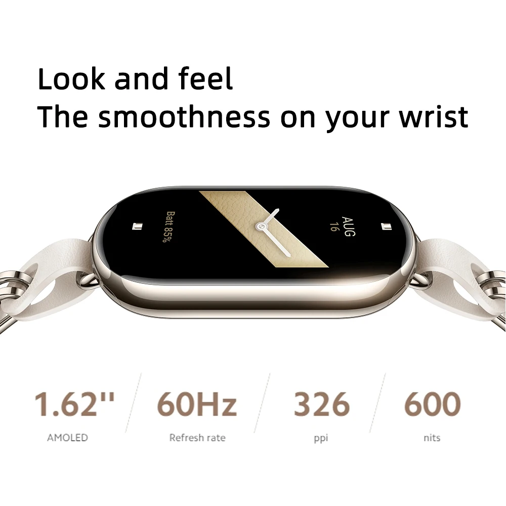 Xiaomi-pulsera inteligente mi Band 8 versión Global, brazalete deportivo con control del oxígeno en sangre, Pantalla AMOLED de 1,62 pulgadas, batería de larga duración, más de 150 modos