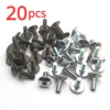 20pcs Big Flat Round Head Inner Hexagon Screw Bolt M6 6mm M6X16 for Motorcycle Scooter ATV Moped Plastic Cover