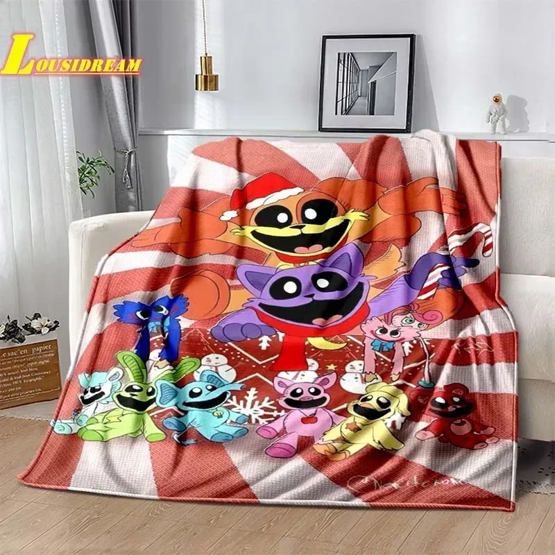 Cute Si-Smiling Critters -N Blanket Home Sofa Bed Outdoor Travel Camping Warm Blanket Air Conditioner All Seasons Birthday Gift 2