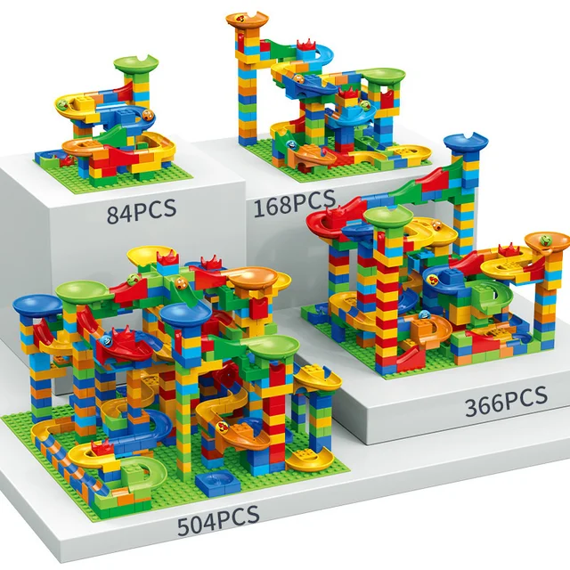 Children's slide small block block assembly particles DIY educational toy gift 2