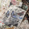 Yoofun 40sheets Memo Pads Material Paper Time Travel Junk Journal Scrapbooking Cards Retro Background Decoration Paper 4
