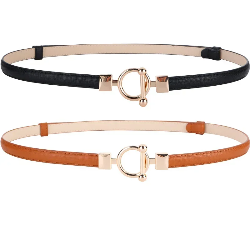 New Adjustable Buckle Belts Women Hot Selling Alloy Pin Buckle Ladies Thin Belt Premium Decoration Chic Style Belt scarf ring chic fine workmanship oblong shape scarf decoration party shawl ring scarf accessory scarf fastener scarf buckle