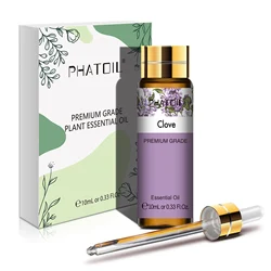 PHATOIL Aromatic Essential Oil Blend: Sandalwood & Lemon Infusion - 10ml for Diffuser and DIY Projects (Clove)