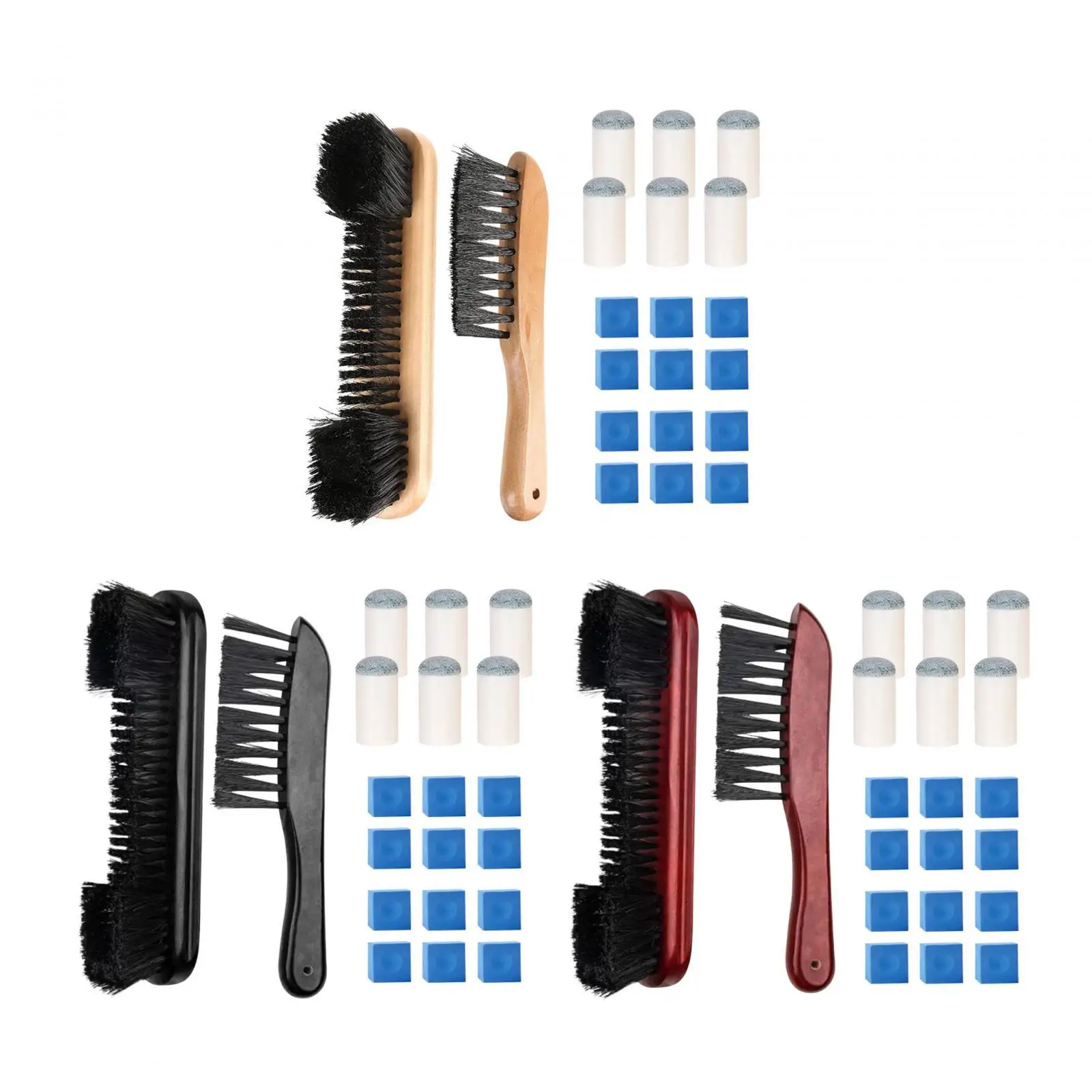 당구 테이블 청소 도구, 내구성 큐 팁 교체, 당구 테이블 브러시 및 레일 브러시 세트