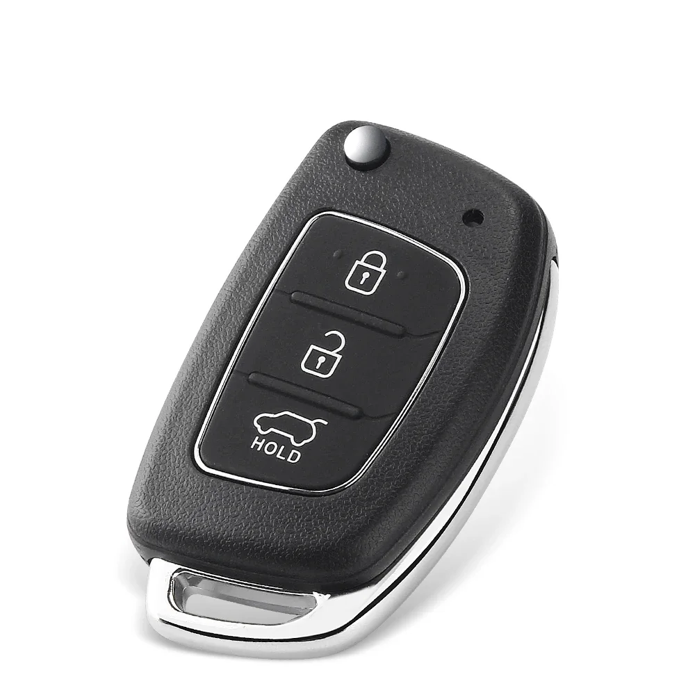 Фото Раскладной Автомобильный ключ KEYYOU, оболочка для Hyundai Solaris ix35 ix45 ELANTRA Santa Fe HB20 Verna HY15/HY20/TOY40 Blade 3 кнопки №2