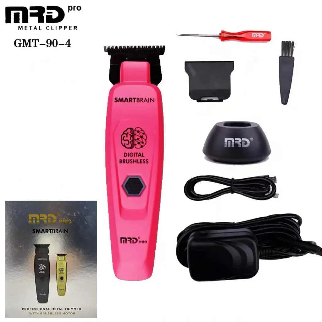 MRD PRO バリカン 本体 GMT-90-4 ピンク MRD GMT-90-4 スマート脳ヘアトリマー高速彫刻プッシュメンズ