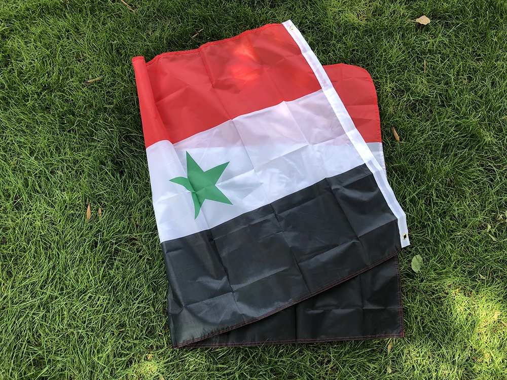 Himmel Flagge 90*150cm Syrien Flagge hochwertige Polyester 2 Seiten gedruckt  hängende National flagge Syrien Banner Home Decoration Flaggen - AliExpress